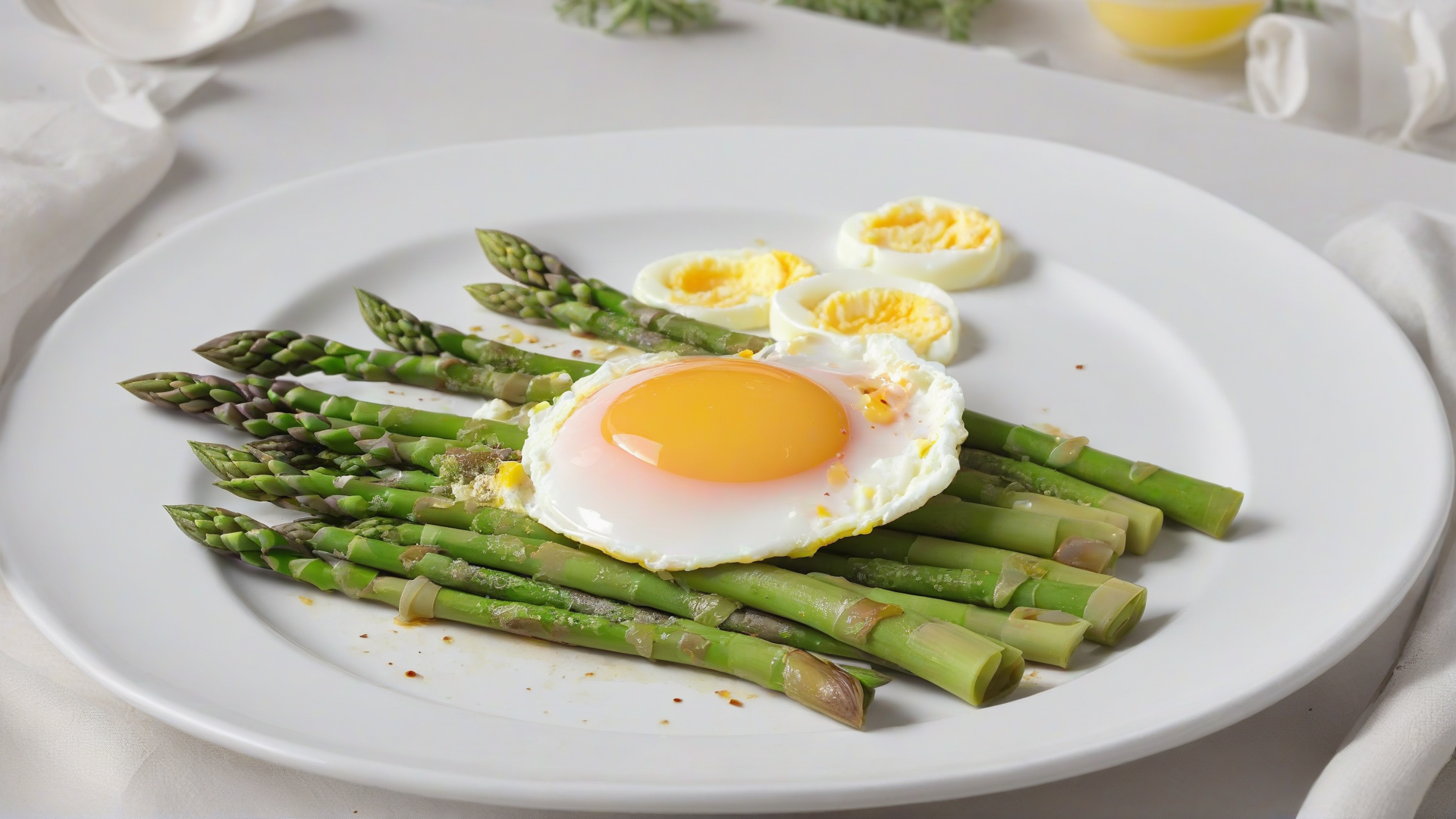 asparagi e uova in padella
